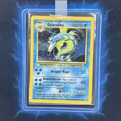 🔥 Gyarados 6/102 🔥 Original Holo Rare Base Set Pokemon Card 1999 WOTC TCG - Image 1
