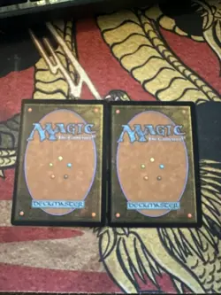 Mtg Magic Kamigawa Neon Dynasty 2 Card Misprint Missing Ink Error Cards - Image 4