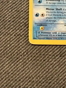 Pokemon TCG Dark Wartortle Card 46/82 Team Rocket Uncommon - Image 3