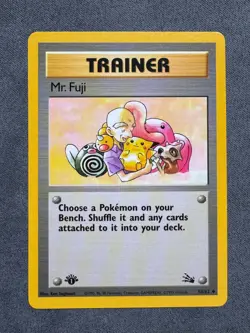 Pokemon Card: Mr. Fuji 58/62 1st Edition Uncommon: Fossil English WOTC NM - Image 1