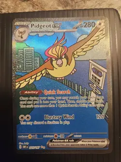 Pidgeot ex 225/197 Obsidian Flames Special Illustration Rare Pokemon Card - Image 1