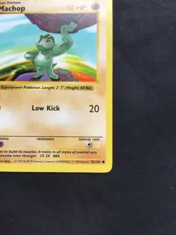 Pokemon Cards: Base Set 1st Edition Common: Machop 52/102 - Image 4