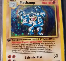 Pokemon Card - Machamp Base Set 1st Edition 8/102 Sealed Promo See Pictures - Image 3