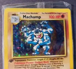 Pokemon Card - Machamp Base Set 1st Edition 8/102 Sealed Promo See Pictures - Image 4
