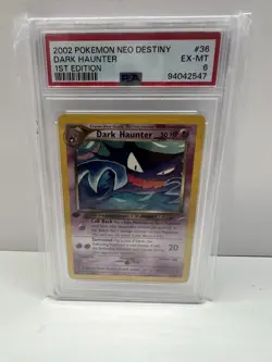 Pokemon Dark Haunter TCG Card Neo Destiny 36/105 Regular Psa 6 - Image 2