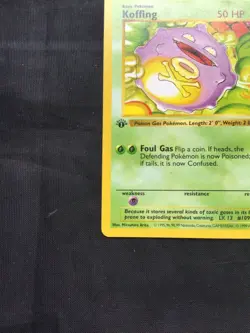 Pokemon Cards: Base Set 1st Edition Common: Koffing 51/102 - Image 5