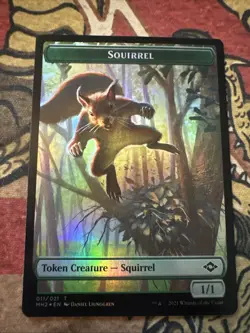 Mtg Magic Modern Horizons 2 Thopter Foil Token Misprint Miscut Error Card - Image 2