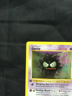 Pokemon Cards: Base Set 1st Edition Common: Gastly 50/102 - Image 2