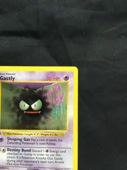 Pokemon Cards: Base Set 1st Edition Common: Gastly 50/102 - Image 3