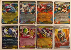 Pokemon TCG Mega Evolution EX Cards x 7 and Premium Power Pro - Image 1