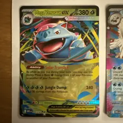 Pokemon TCG Mega Evolution EX Cards x 7 and Premium Power Pro - Image 2