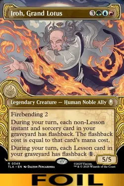 1x - Iroh, Grand Lotus - FOIL SHOWCASE #349 - Avatar: The Last Airbender MTG - Image 1