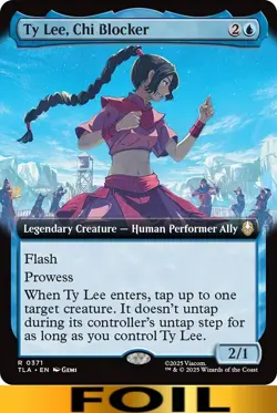 1x - Ty Lee, Chi Blocker - FOIL EXTENDED ART - Avatar: The Last Airbender MTG - Image 1