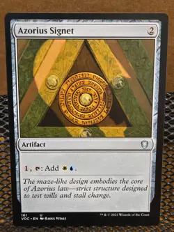 MTG, Azorius Signet, U, Innistrad: Crimson Vow Commander, VOC, 161 - Image 1