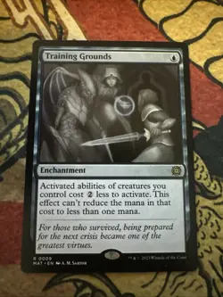 Mtg Magic Aftermath Training Grounds Greyscale Missing Blue Ink Misprint Error - Image 1