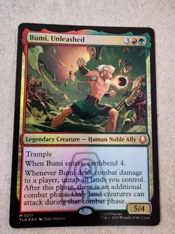 Bumi, Unleashed - #211 Foil - Avatar: The Last Airbender - Mtg - Image 1
