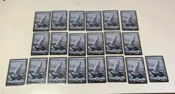 MTG Snow-Covered Island Bundle X20 Basic Snow Land Magic the Gathering Excellent - Image 1