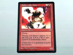 MTG - MIRAGE (BB/'96) - EMBERWILDE DJINN - BLUTROTER DSCHINN / RARE/NEVER PL./NM - Image 1