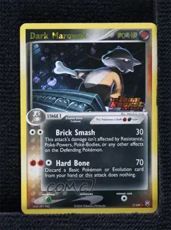 Dark Marowak Reverse Foil Pokemon EX Team Rocket Returns #7 2004 - Image 1