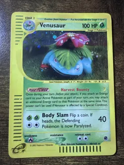 Pokemon TCG Venusaur Expedition Base Set 30/165 Regular Holo Rare - Image 1