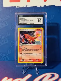 Pokemon Charmeleon 29/100 Reverse Holo EX Crystal Guardians - CGC 10 - Image 1