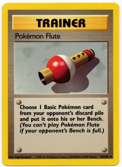 Pokemon - Base Set POKEMON FLUTE 86/102 LP+ - Image 1