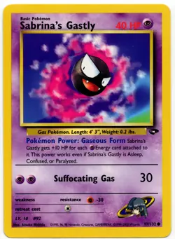 Pokemon - Gym Challenge Sabrina's Gastly 97/132 NM - Image 1