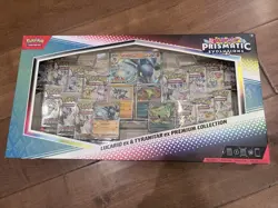 Pokemon TCG Prismatic Evolutions Lucario Ex + Tyranitar Ex Premium Collection - Image 1
