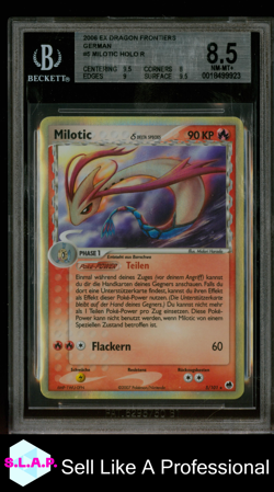 MILOTIC HOLO R 2006 POKEMON EX DRAGON FRONTIERS GERMAN 5 BGS 8.5 - Image 1