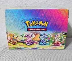Pokemon TCG Prismatic Evolutions Set Of 8 Sealed Mini Tins W/Display Box - Image 1