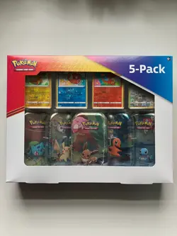 Pokemon TCG - Kanto Friends 5 Mini Tin Box Set (2021) - Sealed Costco Exclusive 820650100642 - Image 1