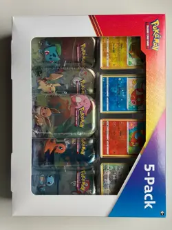 Pokemon TCG - Kanto Friends 5 Mini Tin Box Set (2021) - Sealed Costco Exclusive 820650100642 - Image 2
