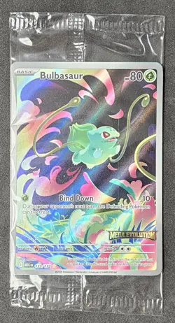 Mega Evolutions BULBASAUR Sealed Illustration Rare #133/132 Pokemon TCG - Image 1