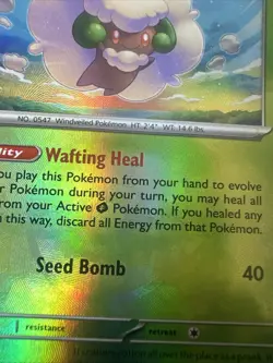 Pokemon TCG: Whimsicott 8/131 Prismatic Evolutions Pokeball Holo - Image 2