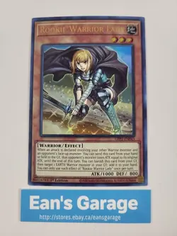 YuGiOh! Rookie Warrior Lady 1st Edition GFP2-EN043 Ultra Rare foil - MN - Image 1