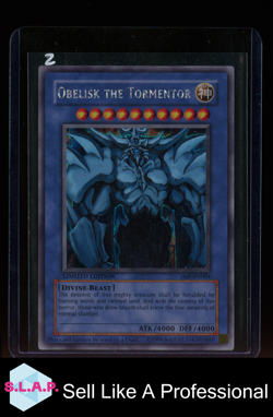 OBELISK THE TORMENTOR YU-GI-OH! JMP-EN004 ENGLISH 1996 LIMITED EDITION HOLO - Image 1