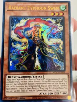 Yugioh Radiant Typhoon Swen DOOD-EN014 Ultra Rare 1st Edition NM - Image 1