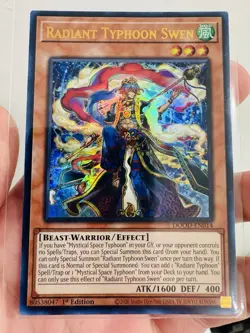 Yugioh Radiant Typhoon Swen DOOD-EN014 Ultra Rare 1st Edition NM - Image 2