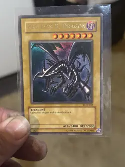 Yu-Gi-Oh! TCG Red-Eyes Black Dragon LOB-070 Ultra Rare Light Play Condition - Image 1