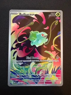 Bulbasaur 133/132 Mega Evolutions Illustration Rare Pokemon Card - Image 1