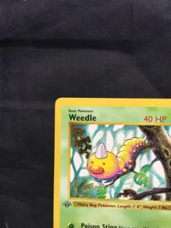 Pokemon Cards: Base Set 1st Edition Common: Weedle 69/102 - Image 2