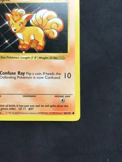 Pokemon Cards: Base Set 1st Edition Common: Vulpix 68/102 - Image 4