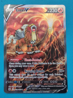 Entei V GG36/GG70 (Crown Zenith Galarian Gallery) Engliosh Pokemon Card - Image 1