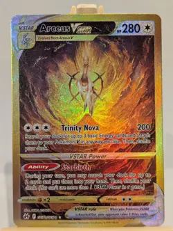 Custom Fan Art Arceus Vstar High Quality Custom Card Foil Finish - Image 1