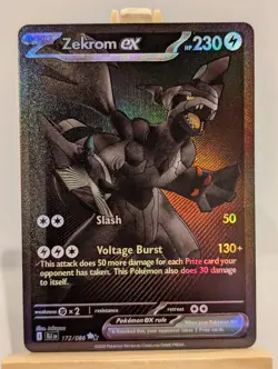 Custom Fan Art Zekrom EX High Quality Custom Card Foil Finish - Image 1