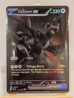 Custom Fan Art Zekrom EX High Quality Custom Card Foil Finish - Image 2