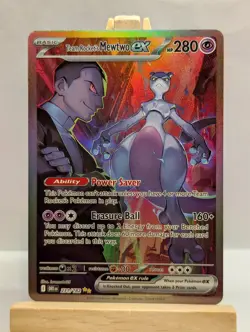 Custom Fan Art Team Rocket's Mewtwo EX High Quality Custom Card Foil Finish (2) - Image 1