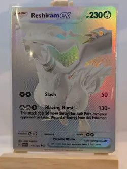 Custom Fan Art Reshiram EX High Quality Custom Card Foil Finish White - Image 2
