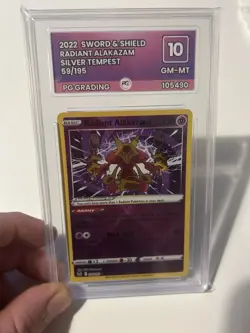 Radiant Alakazam 59/195 Silver Tempest PG Grading 10 Gem Mint Pokemon Card - Image 1