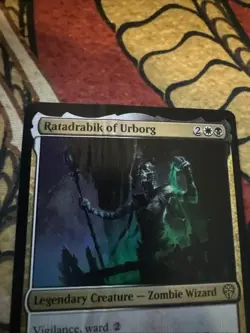 Mtg Magic Foil Dominaria United Ratadrabik Misprint Error Glue Error Card - Image 2